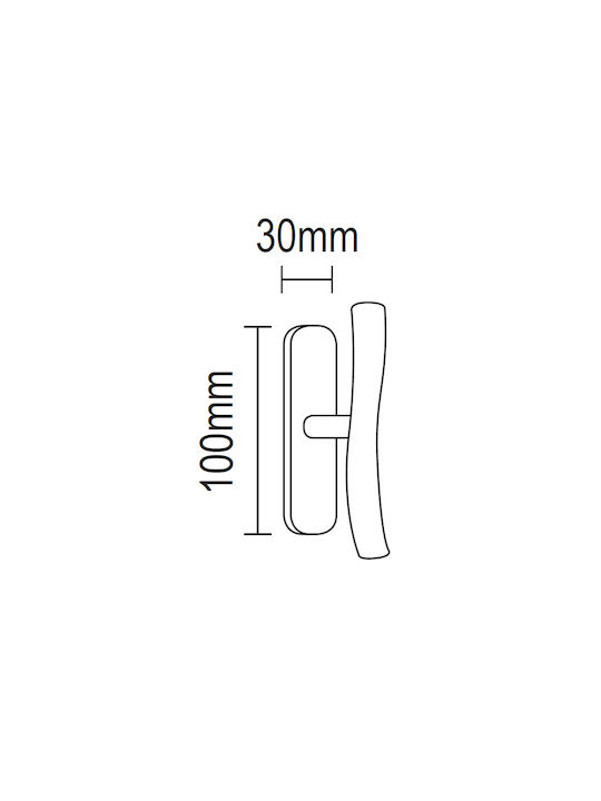 Viometale Window Latch Pair Silver 08.460.59