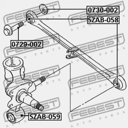 Suzuki Swift Sf413/sf416 Κουζινέτο Πίσω Ράβδου Σύνδεσης 1993-2003 46300-60b10