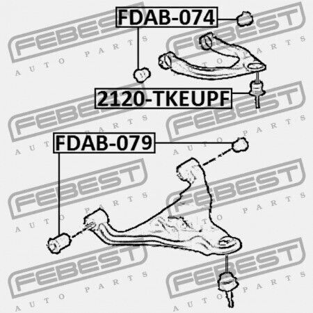 Febest Vorderseite Control Arm Ring Ford Ranger Tke 2012 Eu 5232167