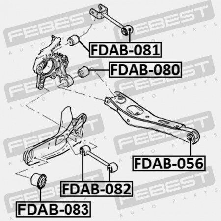 Ford Explorer 2002-2011 Οπίσθιος Κάτω Δακτύλιος Άξονα Can 6l2z-5a638-eb