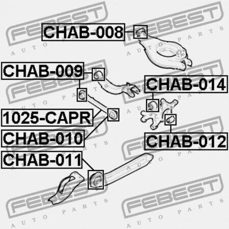Rear Link Rod Bearing Chevrolet Captiva 2010 Eu 96626481
