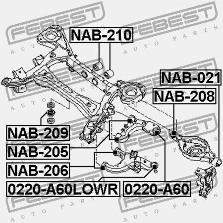 Febest Vorderachse Kontrolle Arm Für Nissan Armada Ta60 2003.08 Us 551a0-zc30a