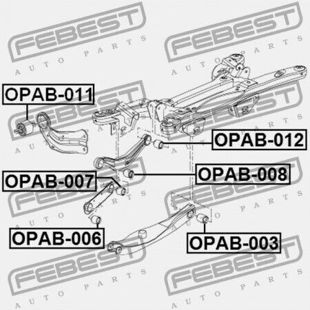 Rear Control Arm Ring Transverse Arm Opel Insignia 2009-2017 423046
