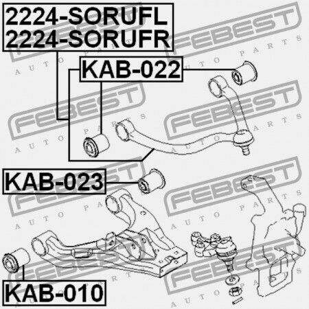 Преден Пръстен На Горен Ръкав За Управление Kia Sorento 06 -sep.2006 2006-2006 Cis 54480-3e100