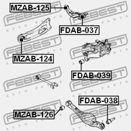 Πίσω Κουζινέτο Ράβδου Σύνδεσης Ford Edge Usa 2007-2014 Can Ct4z-5500-b