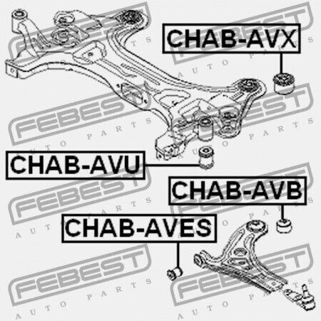 Inel Frontal Braț Control Chevrolet Aveo Sedan 2004-2006 Mex 96535087