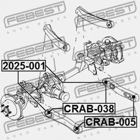 Front Longitudinal Control Arm Bushing Jeep Grand Cherokee 1997-2004 52088217ab