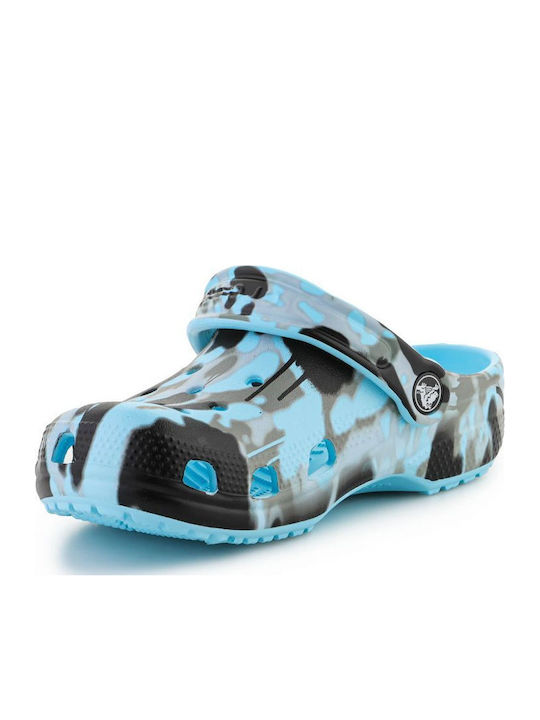 Classic Spray Camo Детски Анатомични Сабо за Плаж Черни