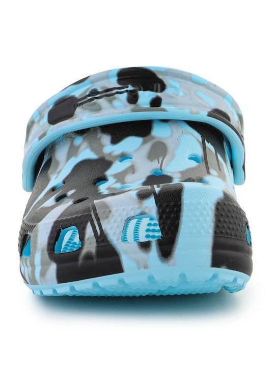 Classic Spray Camo Детски Анатомични Сабо за Плаж Черни