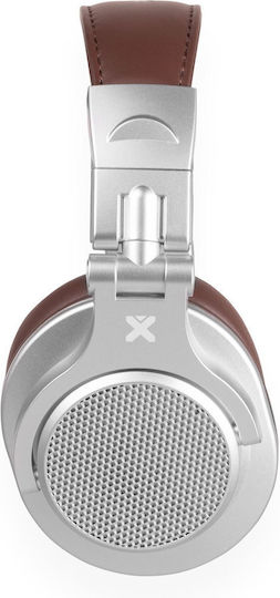 Vonyx HDX120WSN Ασύρματα / Ενσύρματα Over Ear Ακουστικά με 75 ώρες Λειτουργίας Ασημί