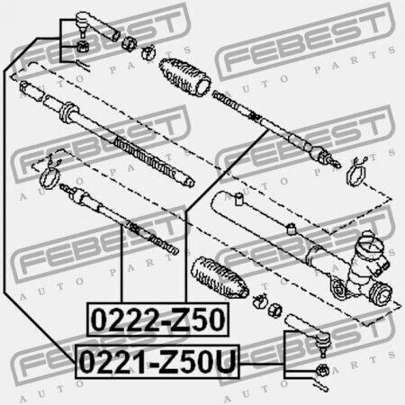 Ράβδος Τιμονιού Nissan Murano Z50 2002.09-2007.10 Ca 48521-cb027