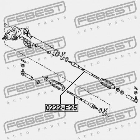 Febest Lenkradstange Nissan Urvan E25 2001.04-2012.06 Jp 48521-vw025