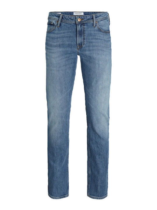 Plus Plus Men's Jeans Pants Elastic Light Blue