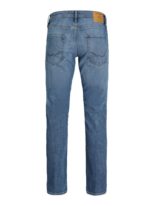 Plus Plus Men's Jeans Pants Elastic Light Blue
