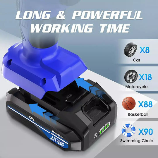 Carsun Τρόμπα Αυτοκινήτου 150PSI Επαναφορτιζόμενη με Μπαταρία 12V