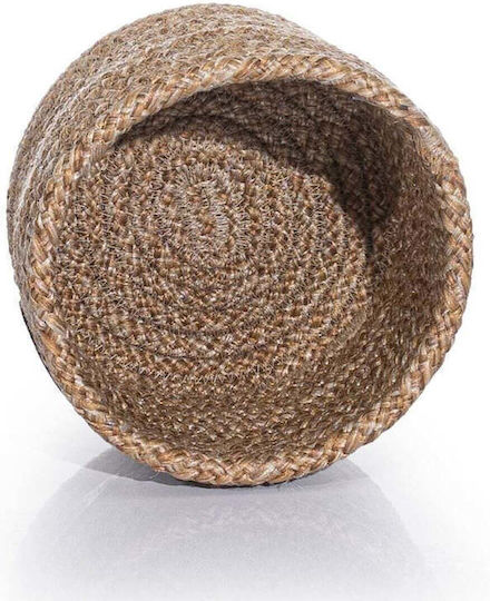 SteweHome Decorative Wicker Basket Beige 15x15cm