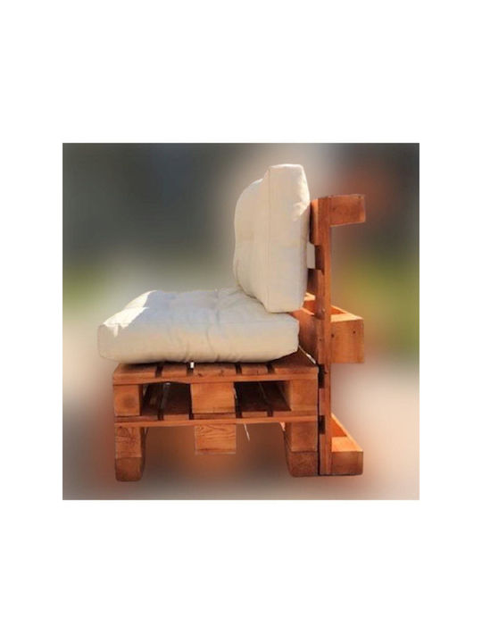 SteweHome Μαξιλάρι για Παγκάκι Παλέτας Λευκό 80x120εκ.