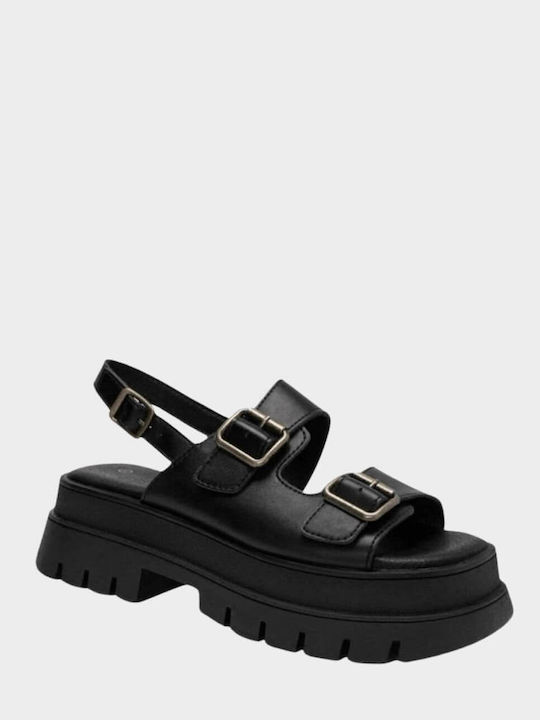 Women's Flat Sandals Flatforms Black