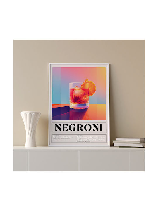 Poster Negroni Cocktail Pst25471 30cm X 40cm-71117pd155157