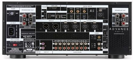 Advance Acoustic A12 Apex Προενισχυτής Hi-Fi Stereo Μαύρος