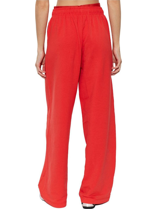 Diesel Women's Fabric Trousers Red