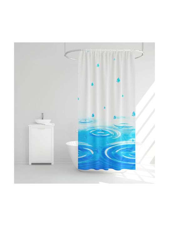 Alista Home Κουρτίνα Μπάνιου 180x180cm Μπλε