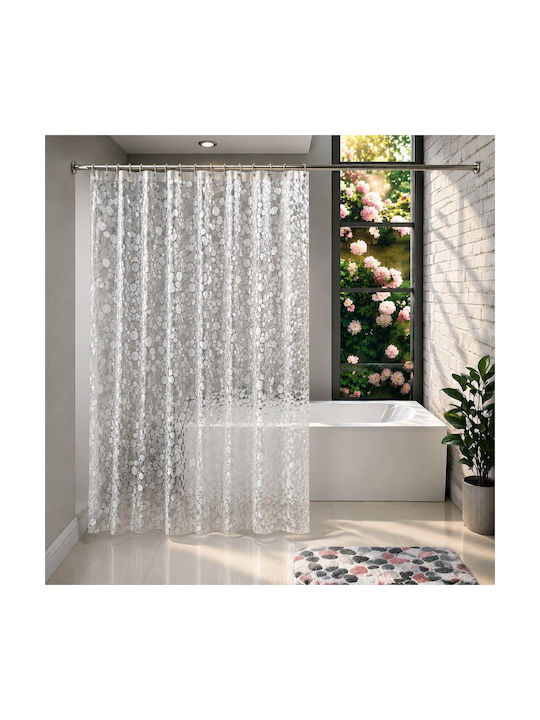 Cortină de duș 180x200cm Transparentă