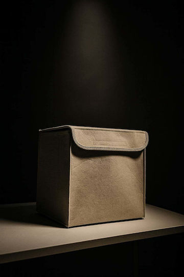 SteweHome Θήκη Αποθήκευσης Ρούχων σε Μπεζ Χρώμα 29x29cm