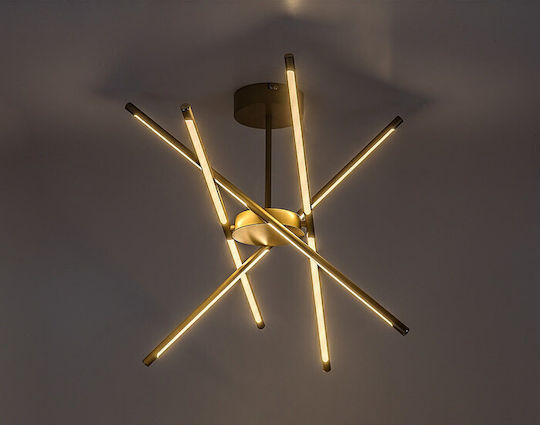 Rabalux Ceiling Light Gold LED With Warm White Light 28x28cm
