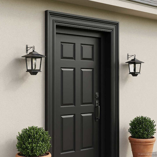 vidaXL Wall-Mounted Outdoor Lighting LED with Warm White Light 19x14x25cm