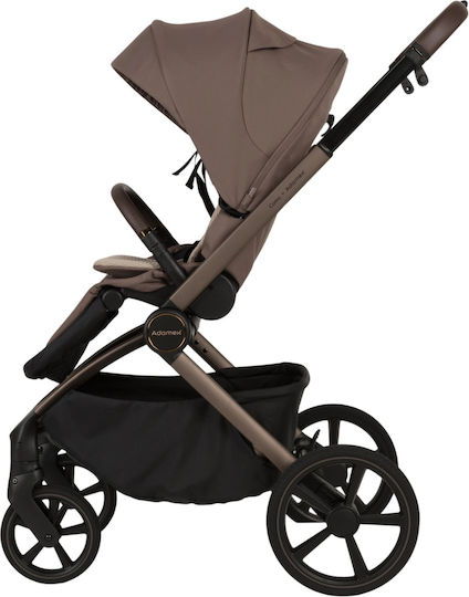 Adamex Como Reversible 2 in 1 Baby Stroller Suitable for Newborn Chocolate Fango 11.3kg