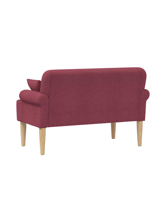 Two-Seater Couch Red 120x65x79cm