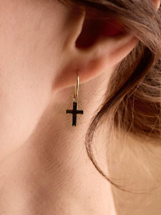 Blomdahl Earrings Dangle Titanium Gold Plated Blomdahl Earrings Dangle Titanium Gold Plated