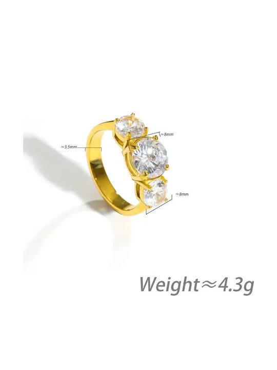 Women's Gold Plated Steel Ring Women's Gold Plated Steel Ring