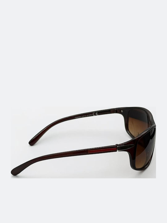 Style Unisex Sonnenbrillen mit Braun Horn umrandet Rahmen