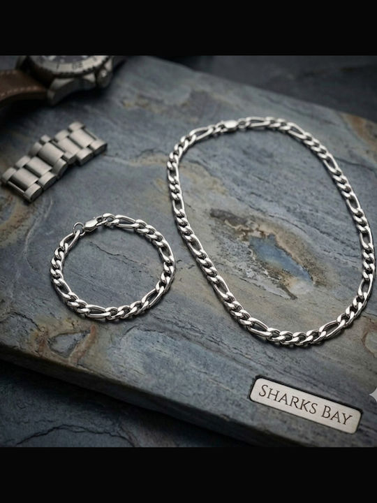 Sharks Bay Clothing Schmuckset mit Stahlarmband