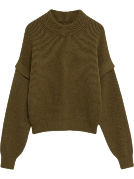 Damen Pullover Khaki