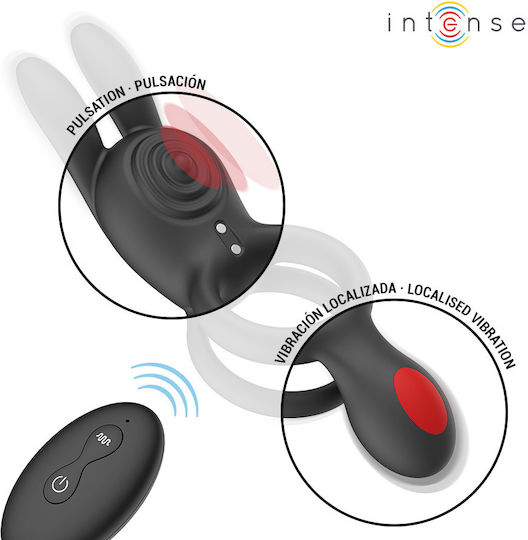 Intense Vibrating Silicone Flesh Cock Ring D-245124