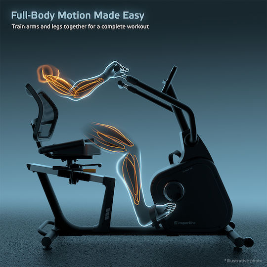 inSPORTline Bicicletă de Fitness Pliabilă Așezată Electromagnetică
