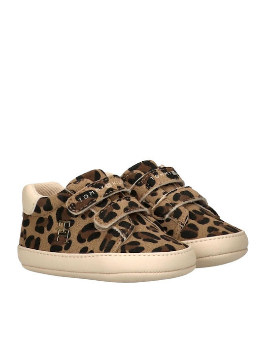 Tommy Hilfiger Βρεφικά Sneakers Αγκαλιάς Χρυσά