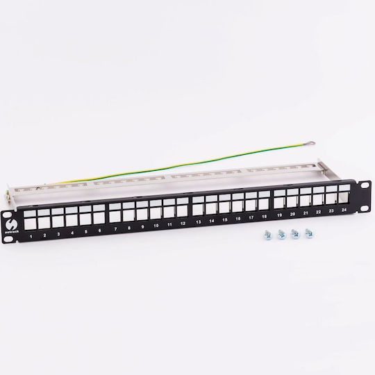 Patch Panel Keystone 19" 24-port Ftp Netrack