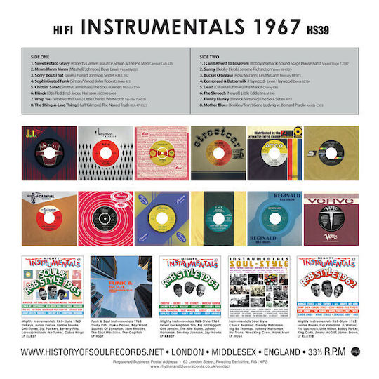 Various Funk & Soul Instrumentals 1967 Vinyl