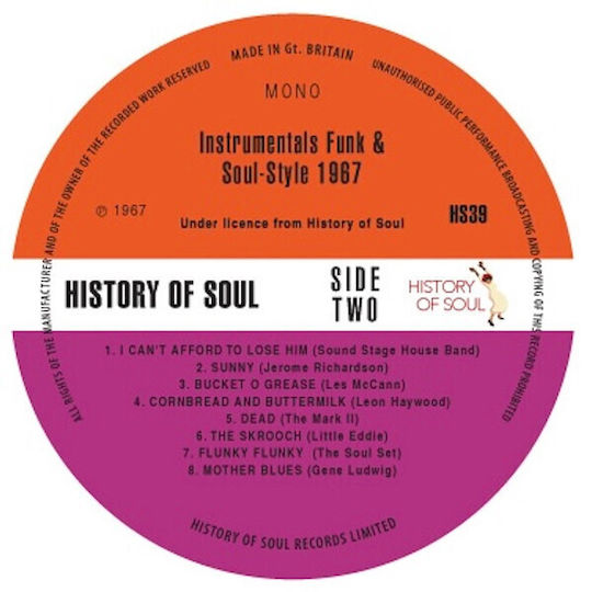Various Funk & Soul Instrumentals 1967 Vinyl