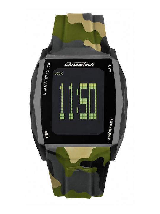 Chronotech Ρολόι Μπαταρίας με Καουτσούκ Λουράκι Chronotech Ρολόι Μπαταρίας με Καουτσούκ Λουράκι