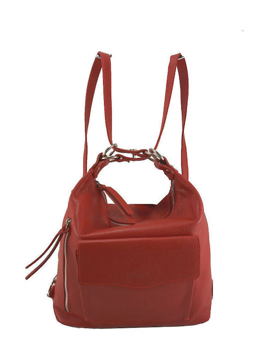 Leder Damen Schultertasche Rote