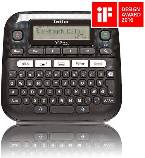 Brother Ptd210yj1 Ptd210 P-touch Desktop Label Printer Tze Tapes 3.5 To 12 Mm