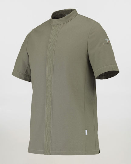 Lafont Chef Jacket Male Khaki With Short Sleeve