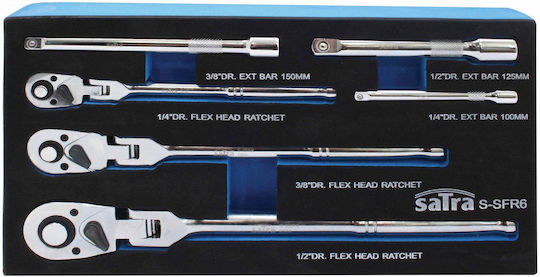 Satra Кастаня с Орехчета 1\4" & 3\8" & 1\2" 6бр
