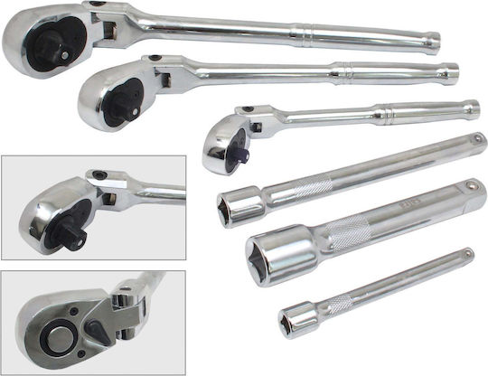 Satra Кастаня с Орехчета 1\4" & 3\8" & 1\2" 6бр