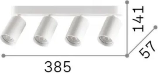 Ideal Lux Σποτ με Ντουί GU10